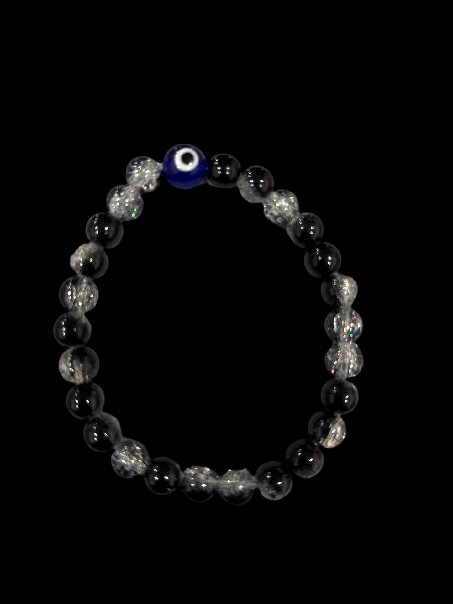 Evil eye glass beaded bracelet