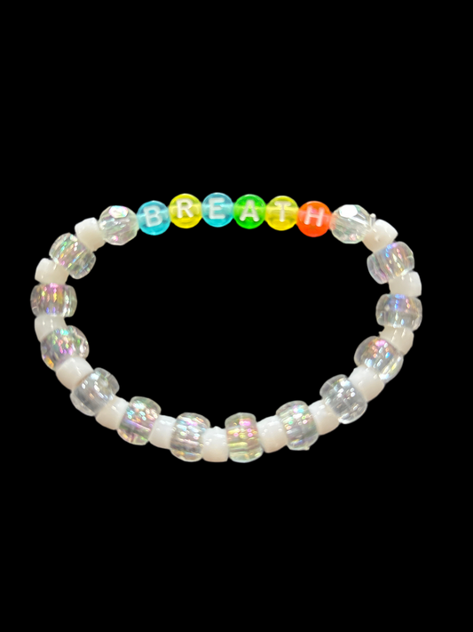 Just Breath pony beaded bracelet