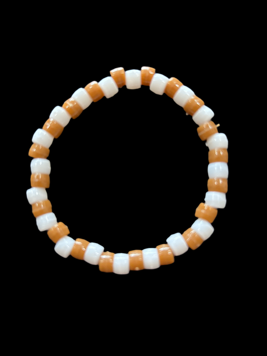 Cookies and milk pony beaded bracelet