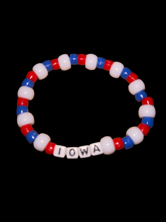 Iowa pony beaded bracelet