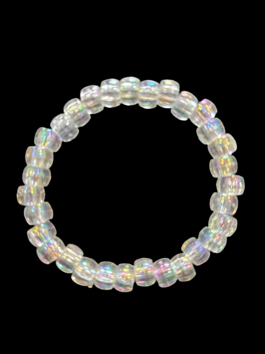 Sparkly pony bead bracelet