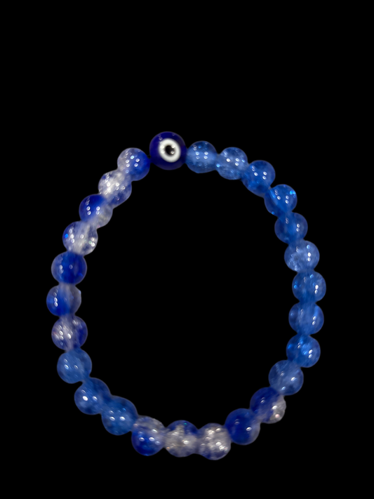 Evil eye glass beaded bracelet