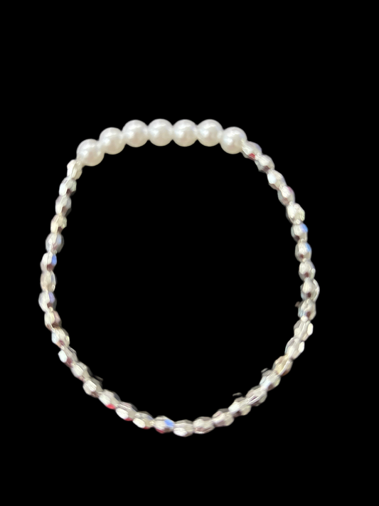 Simply Gorgeous silver beaded bracelet