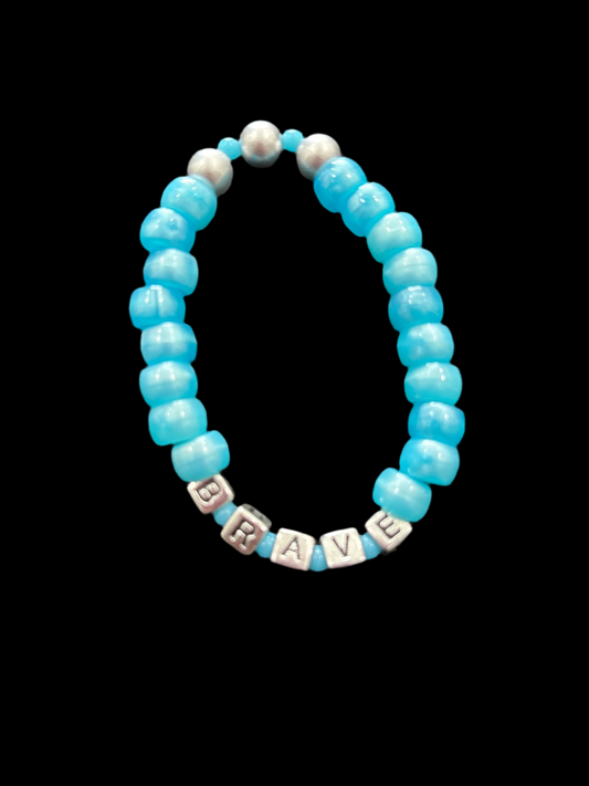 Brave pony beaded bracelet